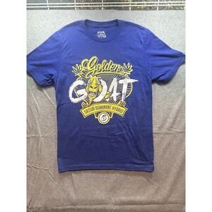 Men's Small Graphic Golden Goat T-Shirt Weed Marijuana Streetwear